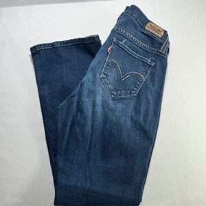 Levi's 529 Curvy Boot Cut Jeans Womens 10 S/C Medium Wash Blue Denim